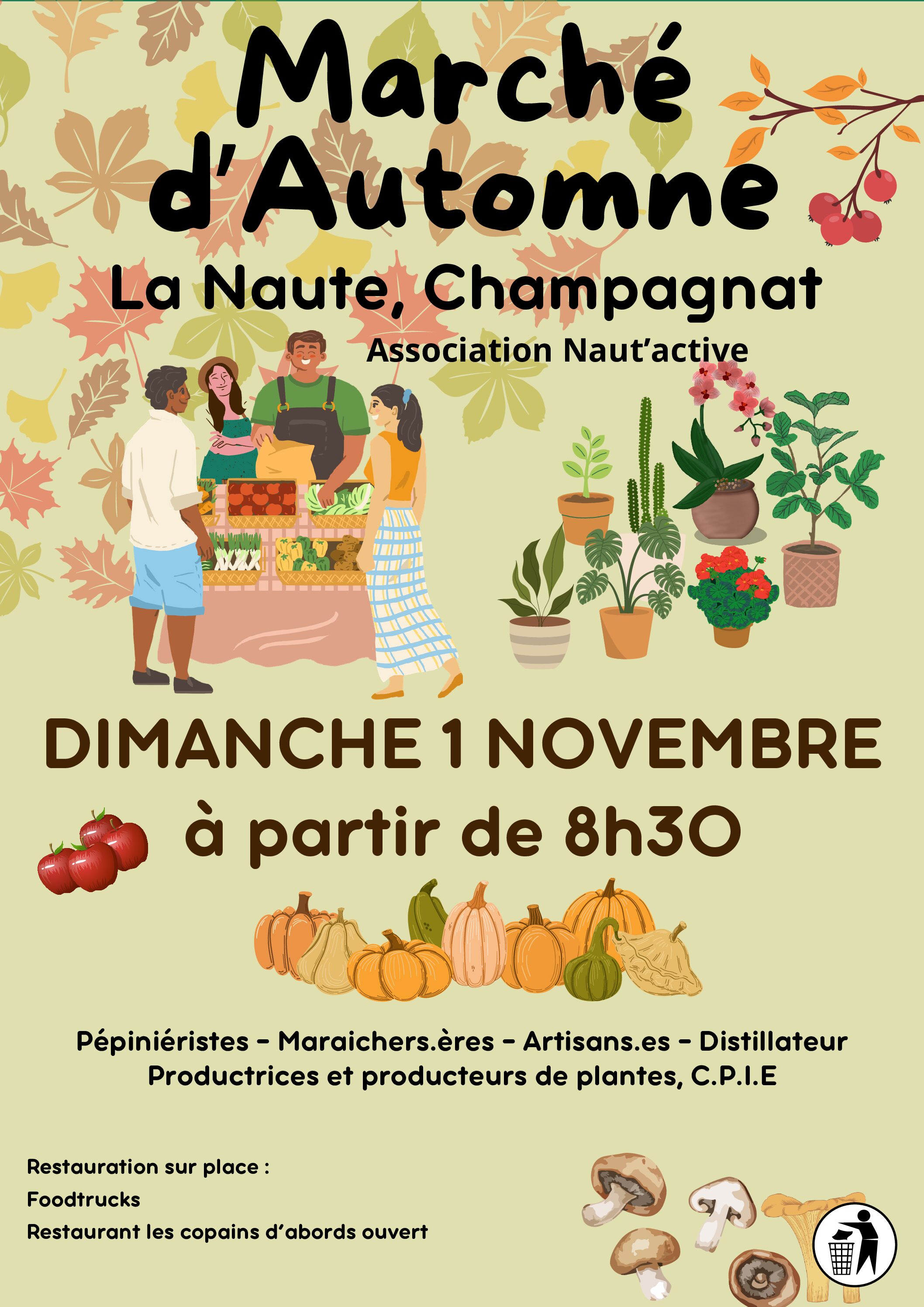 Marché d&rsquo;Automne de La Naute
